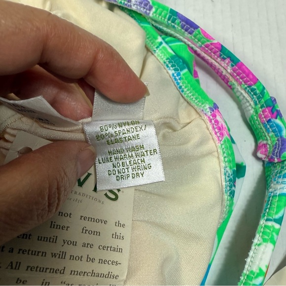 Orvis Blue Fitted Swim Top Size 14 - Picture 5 of 9